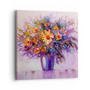 Schilderen op canvas - Het ruikt zoet, ziet er zoet uit - 30x30 cm