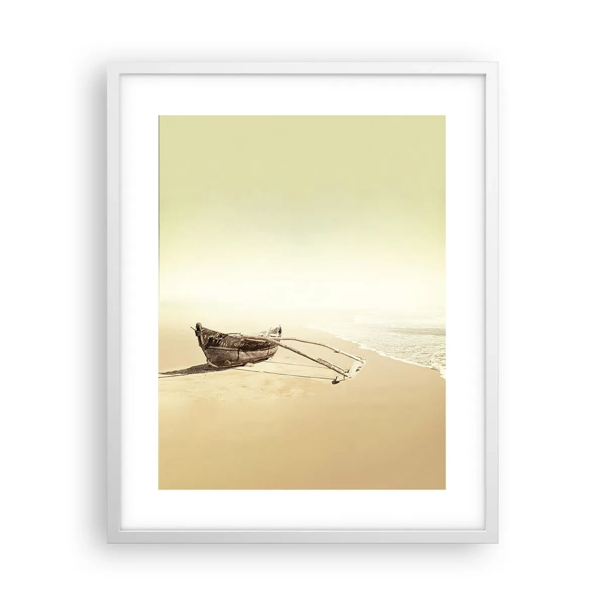 Poster in een witte lijst - Geheugen van de Stille Zuidzee - 40x50 cm