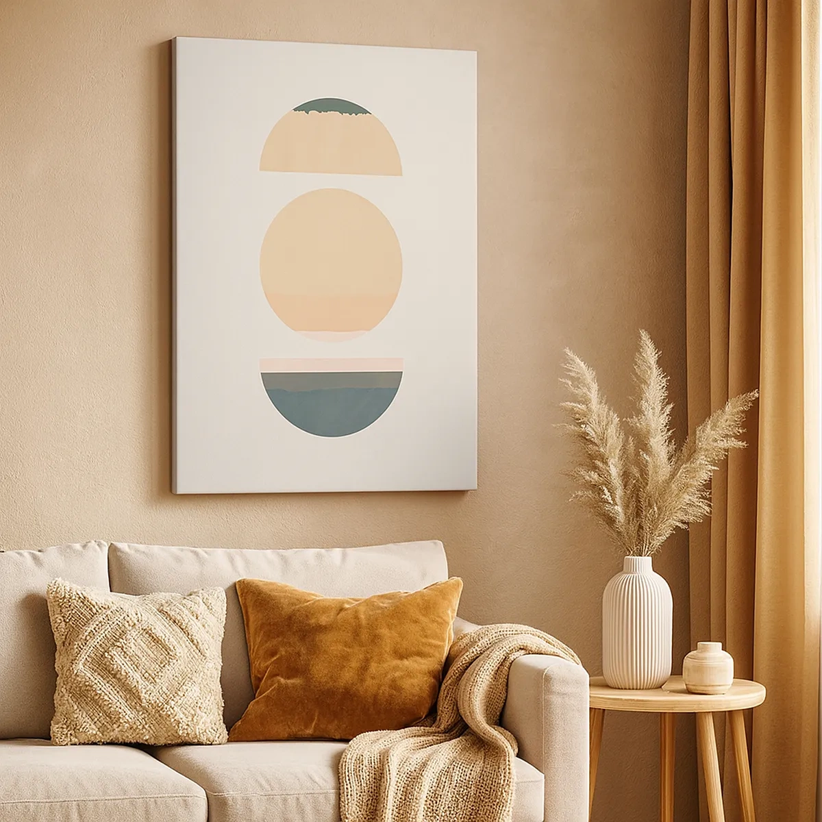 Schilderen op canvas - Een Wiel achter een andere - 50x70 cm