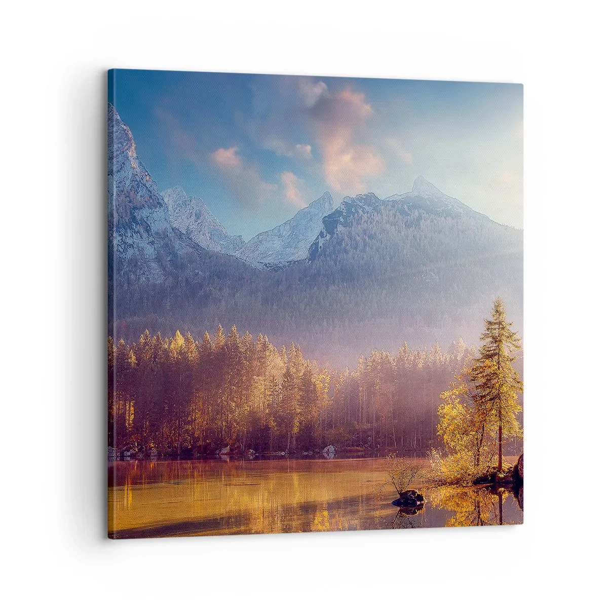 Schilderen op canvas - In bergen en dalen - 60x60 cm