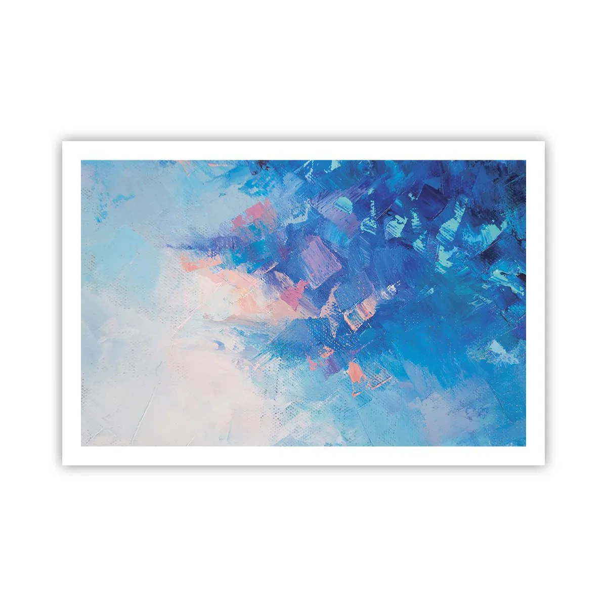 Poster - Winter abstractie - 91x61 cm