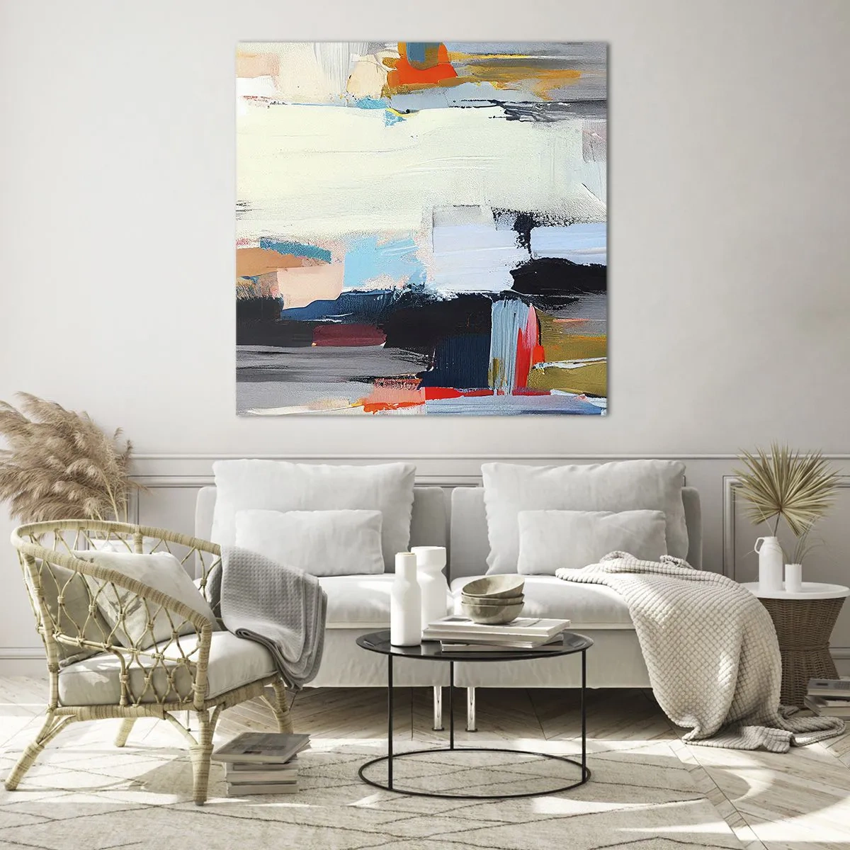 Schilderen op glas - Is er een methode? - 60x60 cm