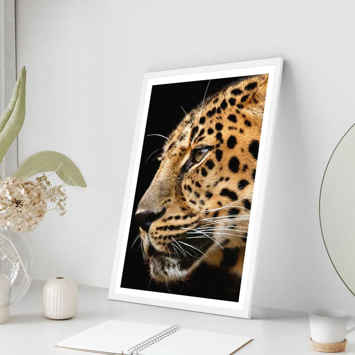 Poster in een witte lijst - Rustig, gefocust, klaar - 30x40 cm