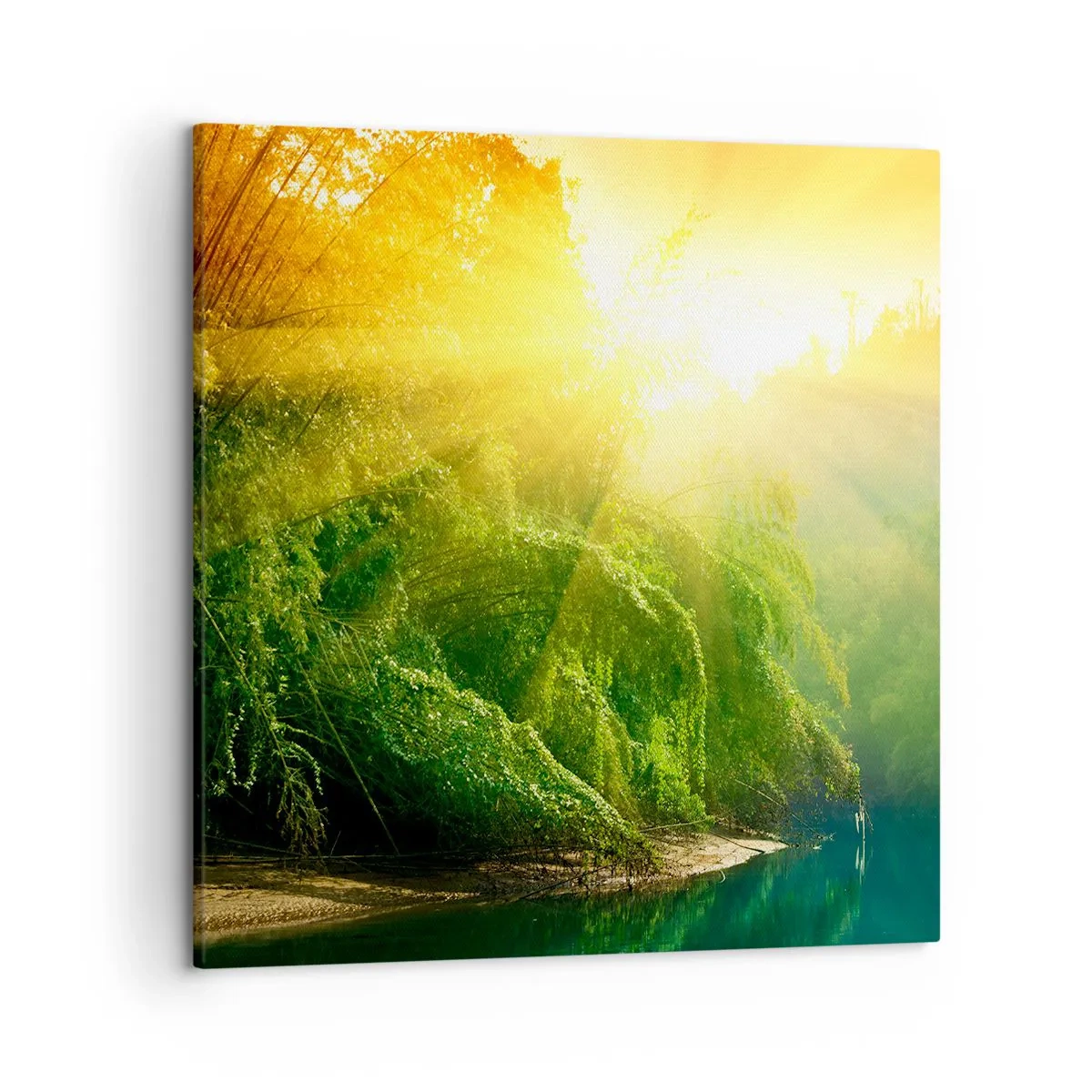 Schilderen op canvas - Verdrinken in de zon en schaduw - 50x50 cm