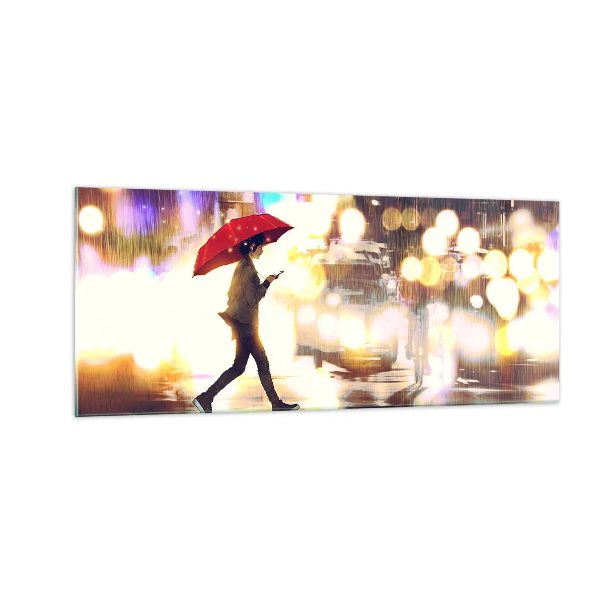 Schilderen op glas - Toch zonnig - 100x40 cm