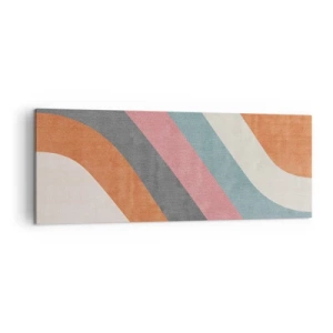 Schilderen op canvas - Diagonale compositie – beweging - 140x50 cm