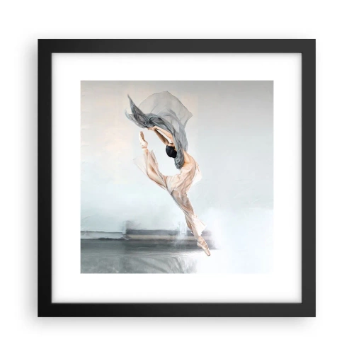 Poster in een zwarte lijst - In dans vervoering - 30x30 cm