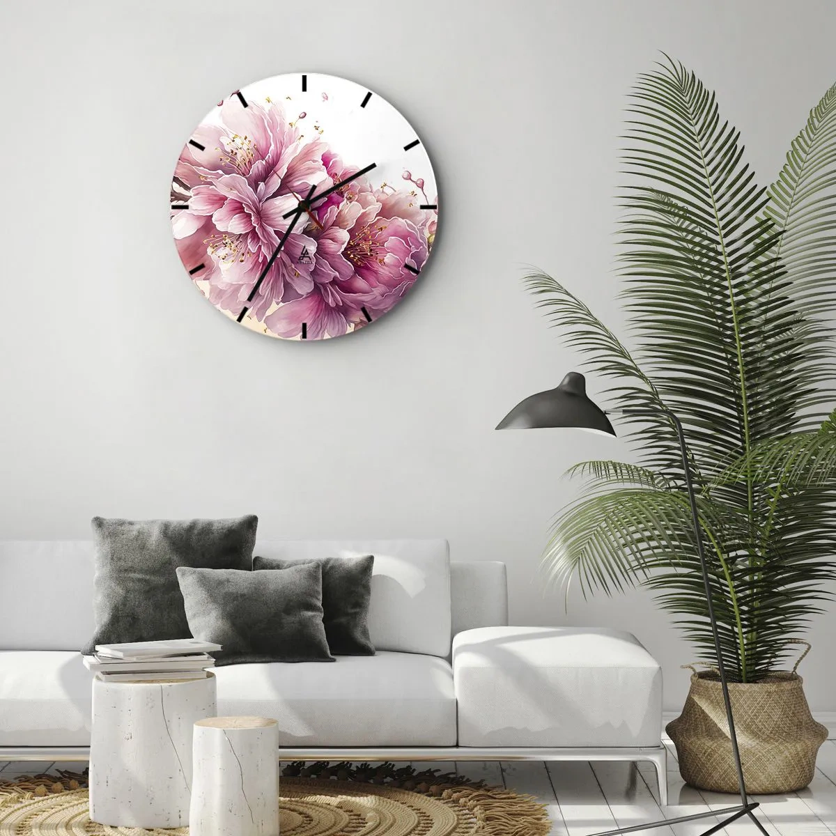 Wandklok - Klok - Kersenbloesem  - 40x40 cm
