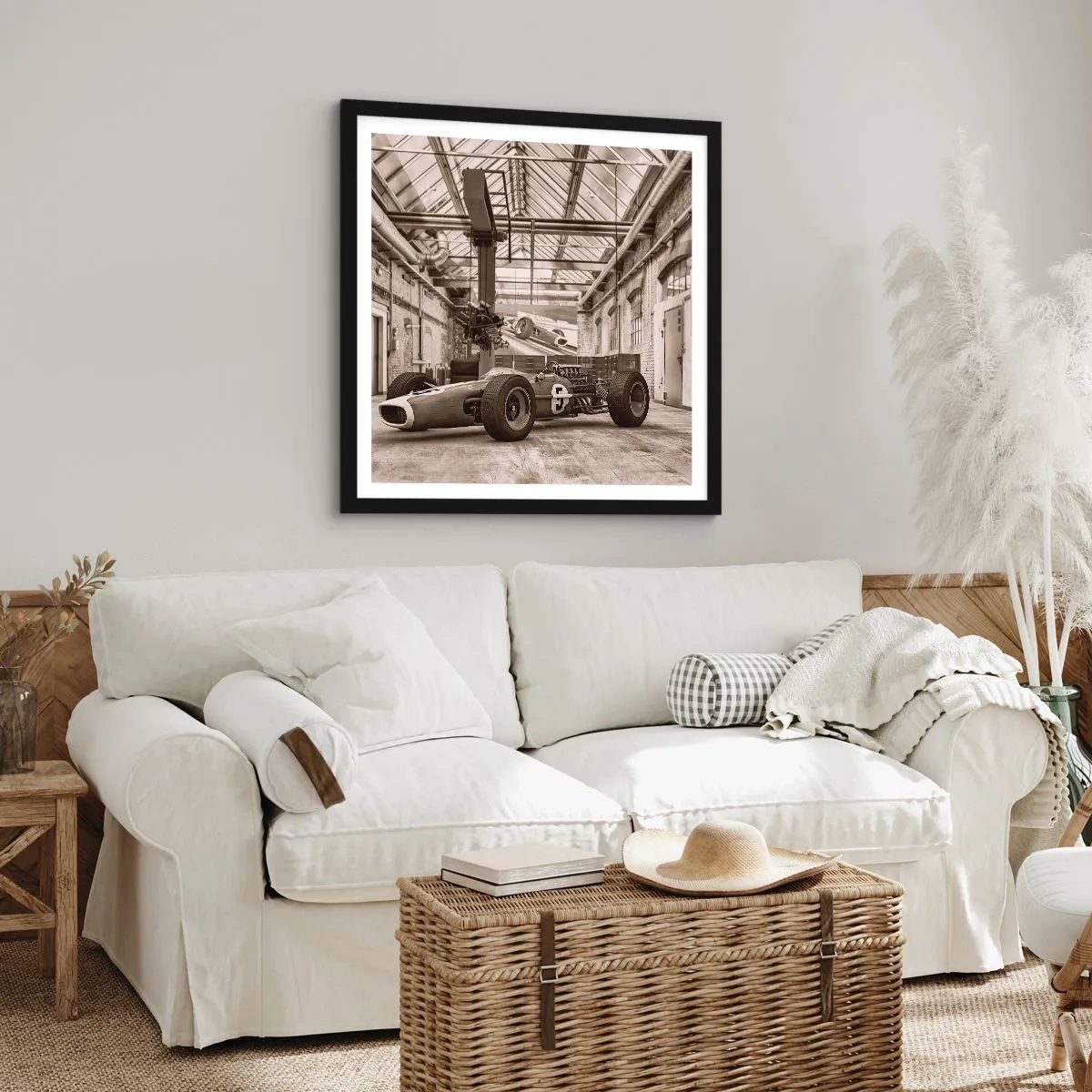 Poster in een zwarte lijst - De rust van de winnaar - 40x40 cm