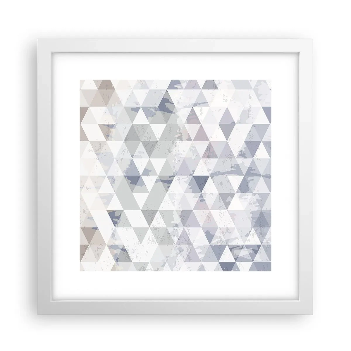 Poster in een witte lijst - In ritme op drie - 30x30 cm
