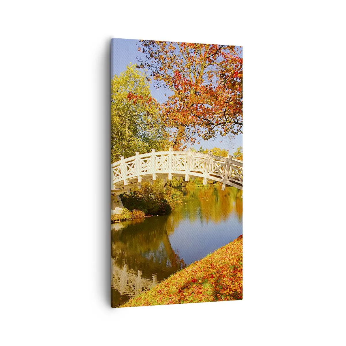 Schilderen op canvas - Op de witte brug der zuchten - 55x100 cm