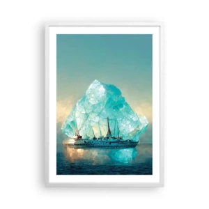 Poster in een witte lijst - Arctische diamant - 50x70 cm