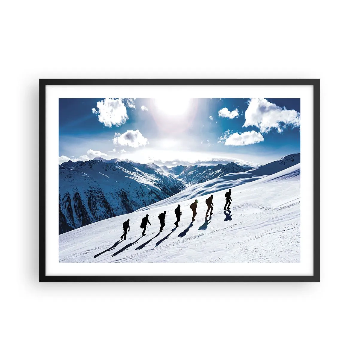 Poster in een zwarte lijst - Het team van de veroveraars - 70x50 cm