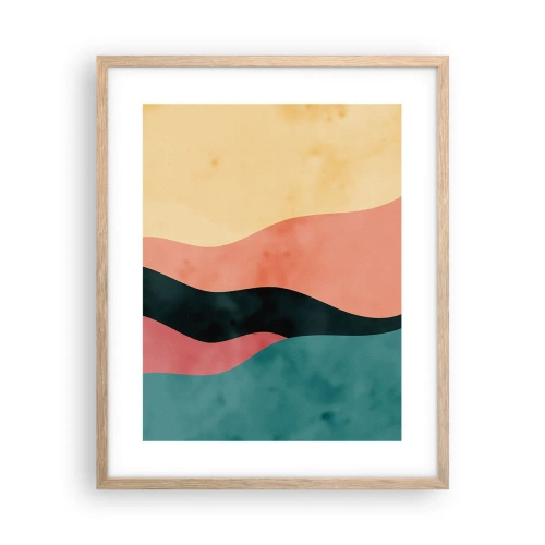 Een poster in een licht eiken lijst - Conforme non-conformiteit - 40x50 cm