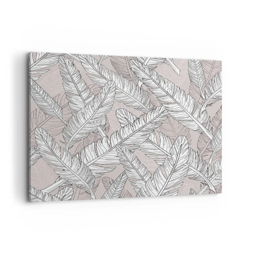 Schilderen op canvas - Een verenwerveling - 100x70 cm