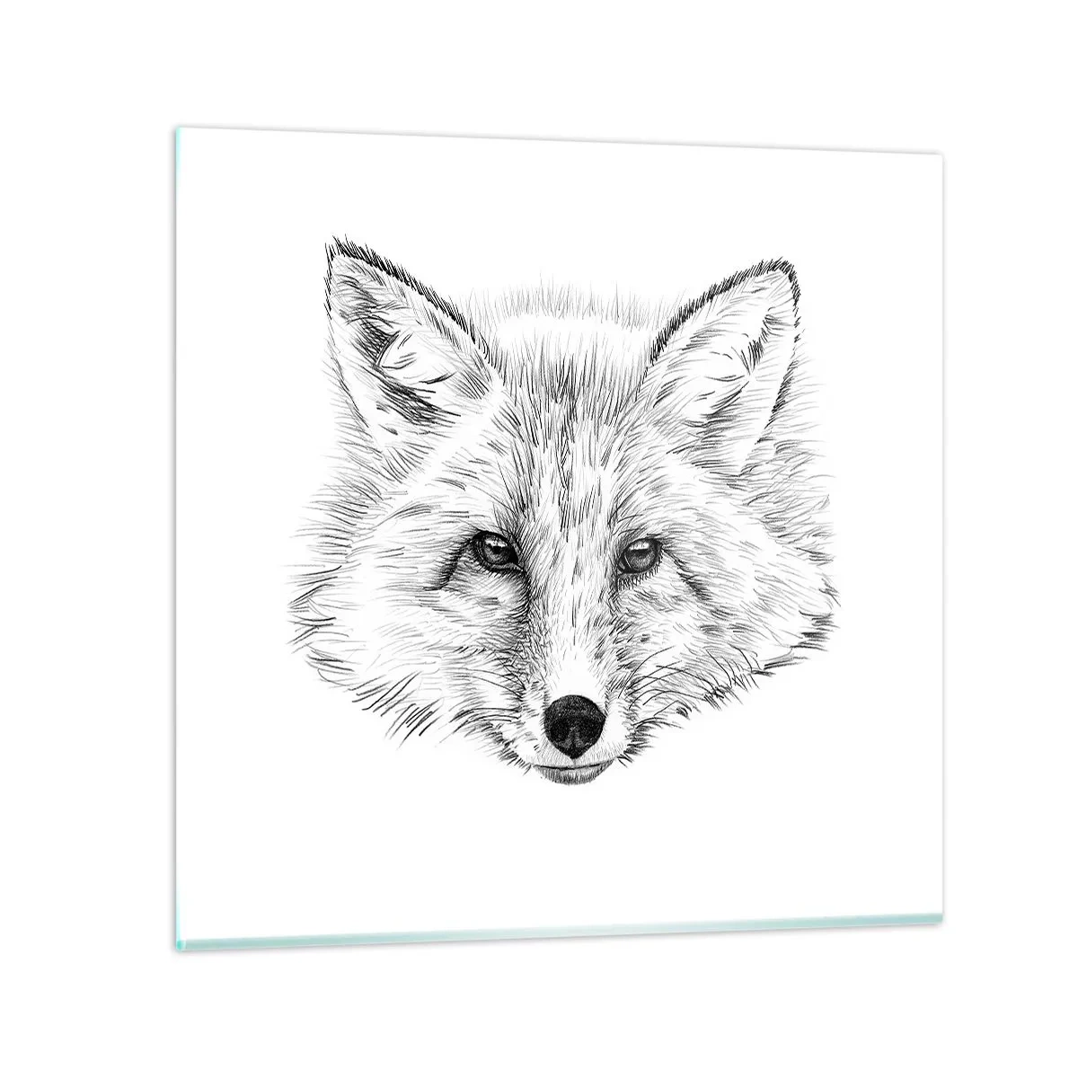 Schilderen op glas - Kunnen deze ogen liegen? - 60x60 cm