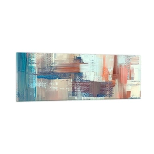 Schilderen op glas - Het licht bereiken - 90x30 cm