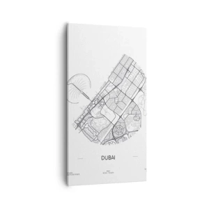 Schilderen op canvas - Anatomie van Dubai - 55x100 cm