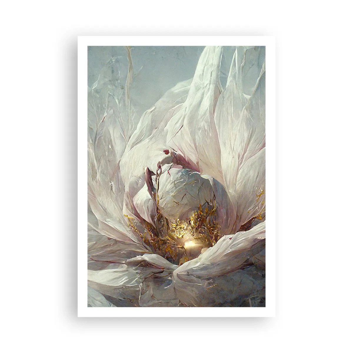 Poster - Hij bloeit eens in de honderd jaar - 70x100 cm