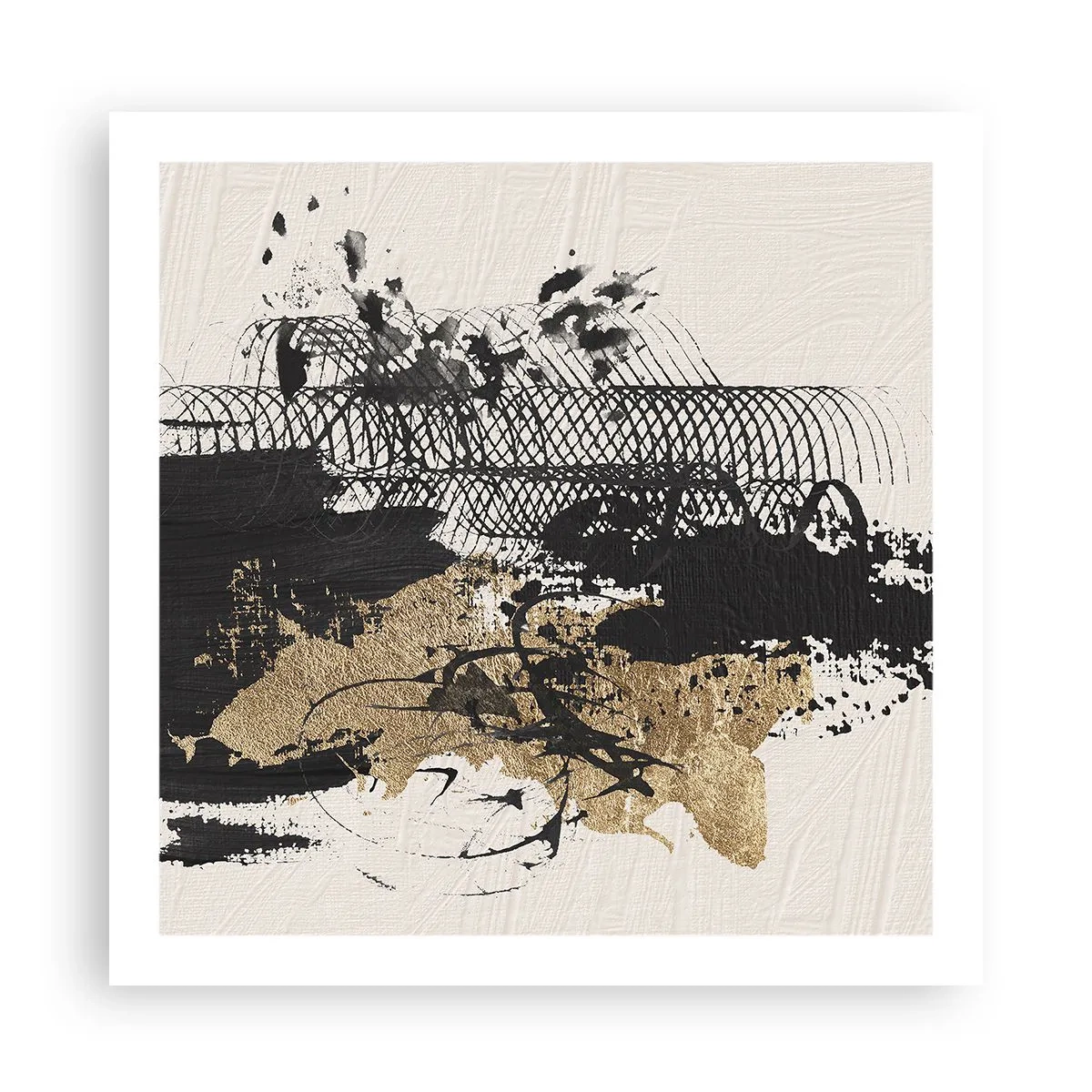 Poster - Compositie met passie - 60x60 cm