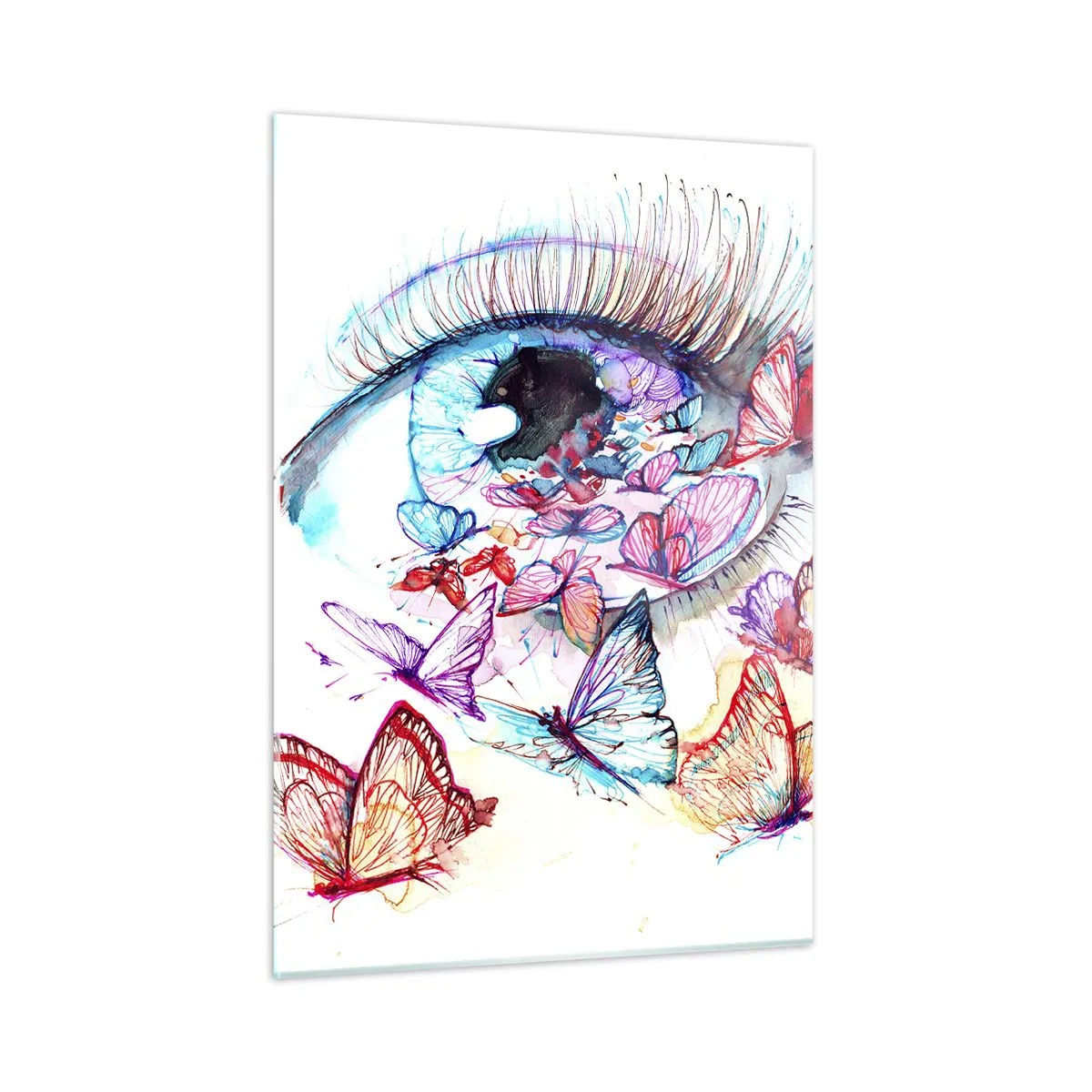 Schilderen op glas - Sprookjesachtige ogen charme - 50x70 cm