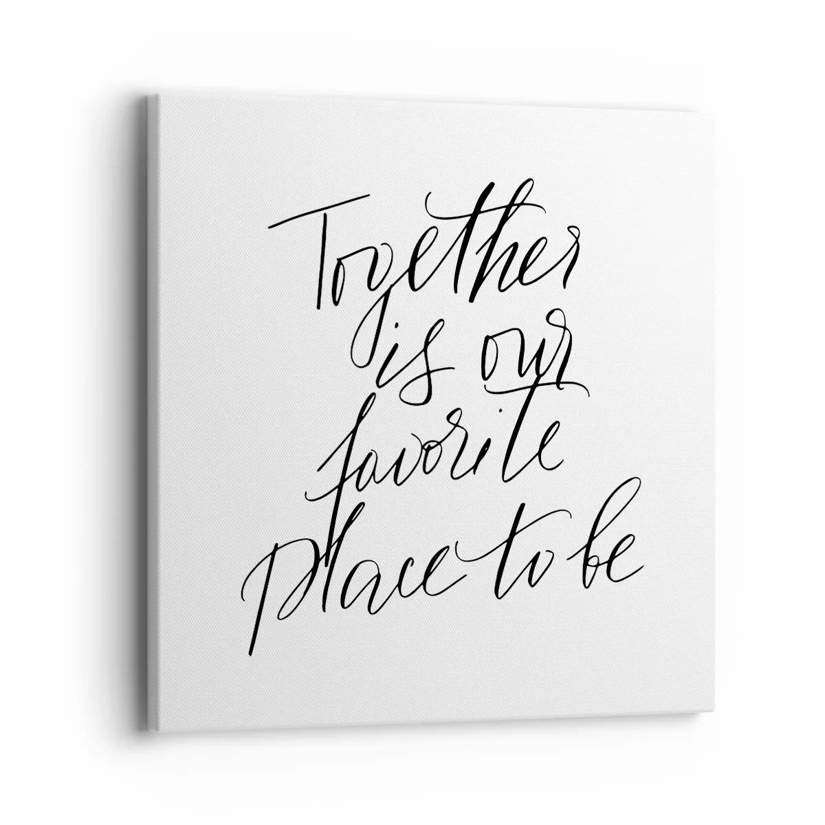 Schilderen op canvas - Voel jij het ook? - 40x40 cm