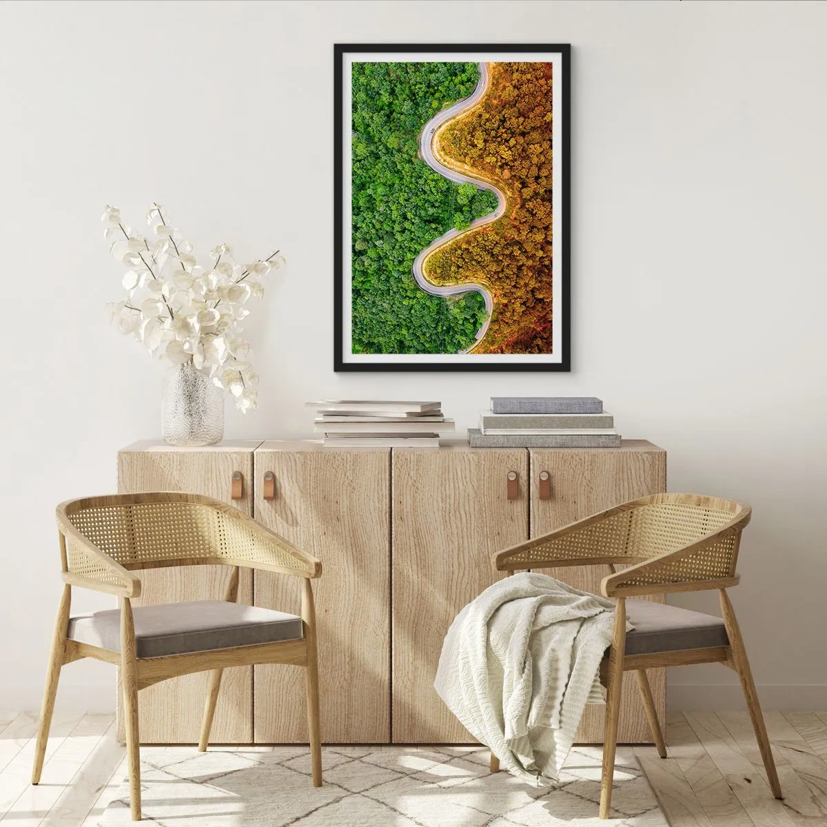 Poster in een zwarte lijst - Grenzen en doorbraken - 40x50 cm