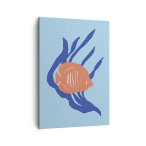 Schilderen op canvas - Bewoonster van koraalwateren - 50x70 cm