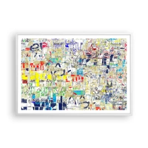 Poster in een witte lijst - Het is gewoon een lust voor het oog - 100x70 cm