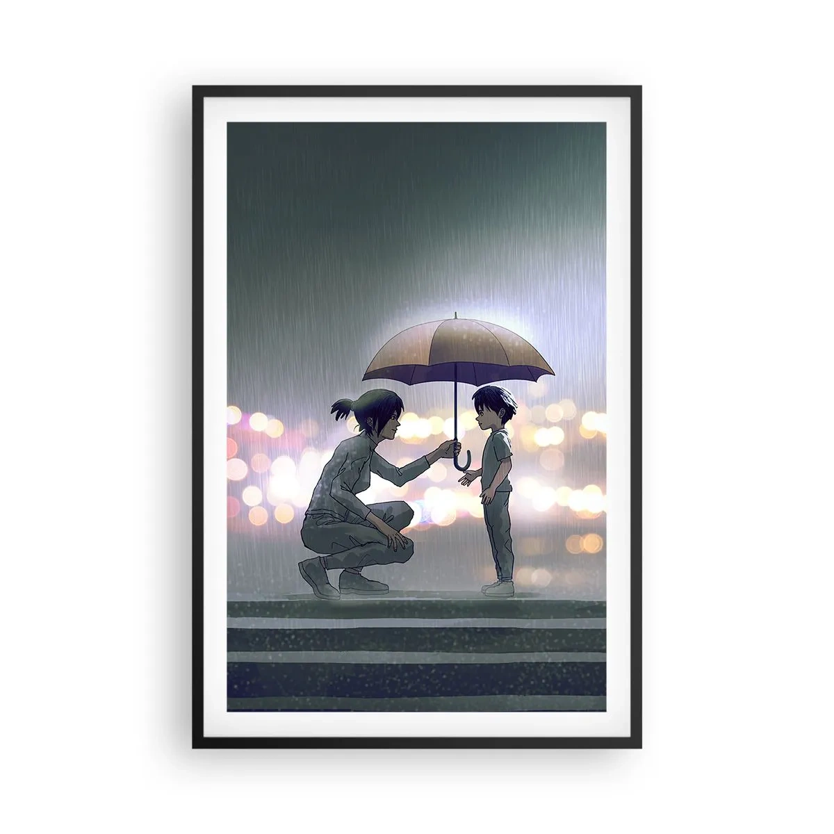 Poster in een zwarte lijst - En het is goed nu - 61x91 cm