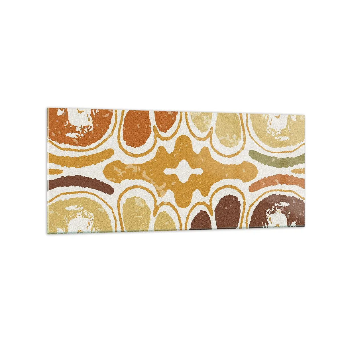 Schilderen op glas - Sentimentele abstractie - 120x50 cm