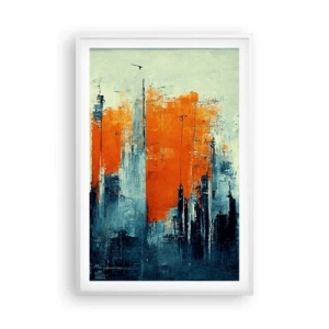 Poster in een witte lijst - Modern landschap - 61x91 cm