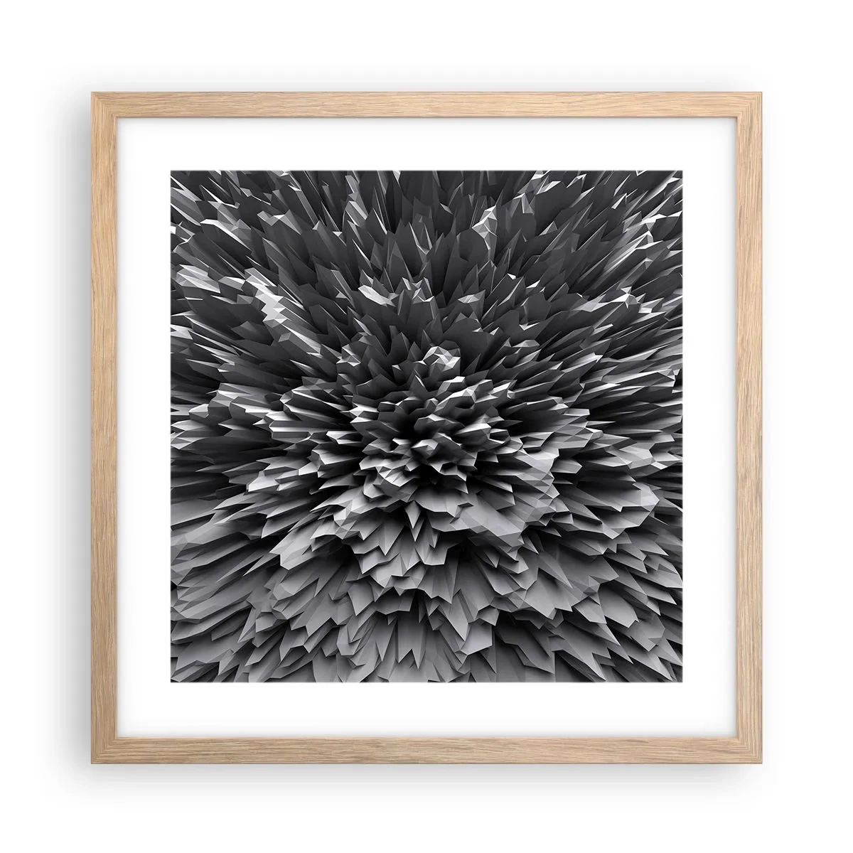 Een poster in een licht eiken lijst - Strikter kan het niet - 40x40 cm