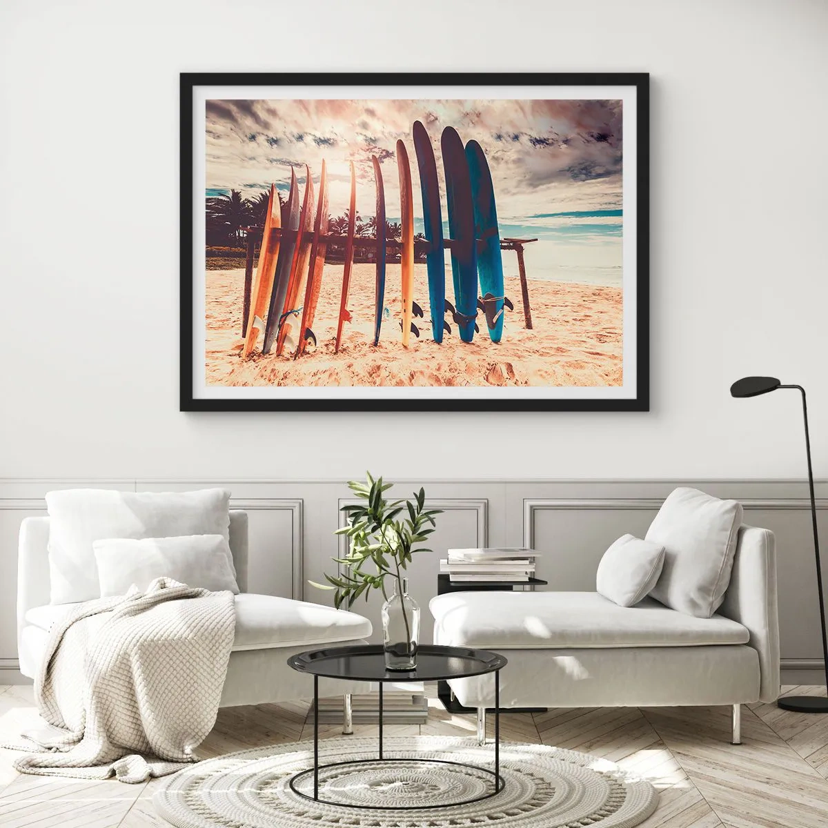 Poster in een zwarte lijst - Weltrusten, zie je morgen - 100x70 cm