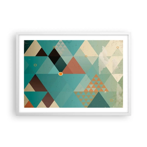 Poster in een witte lijst - Eenheid van veelheid, veelheid van eenheid - 70x50 cm