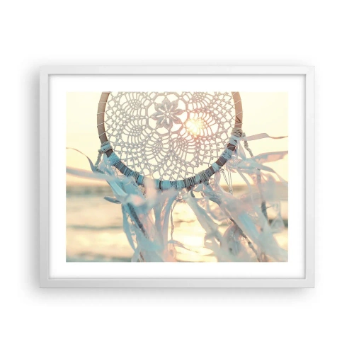 Poster in een witte lijst - Kanten totem - 50x40 cm