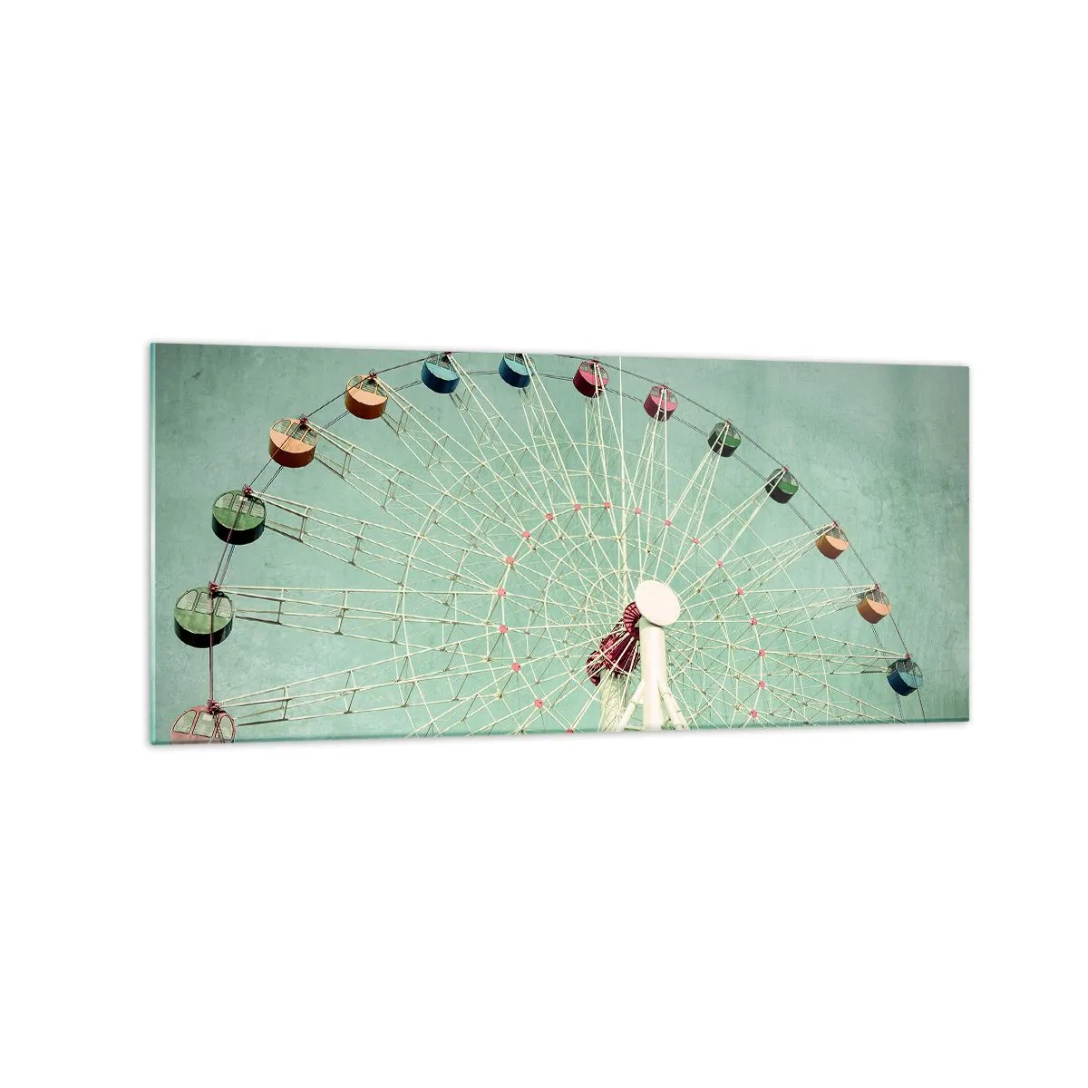 Schilderen op glas - Wij nodigen u uit om plezier te hebben - 120x50 cm