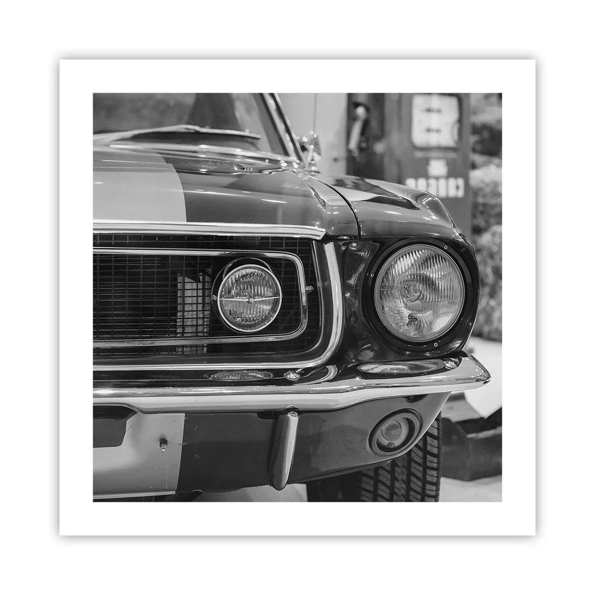 Poster - Hard rijden - 50x50 cm