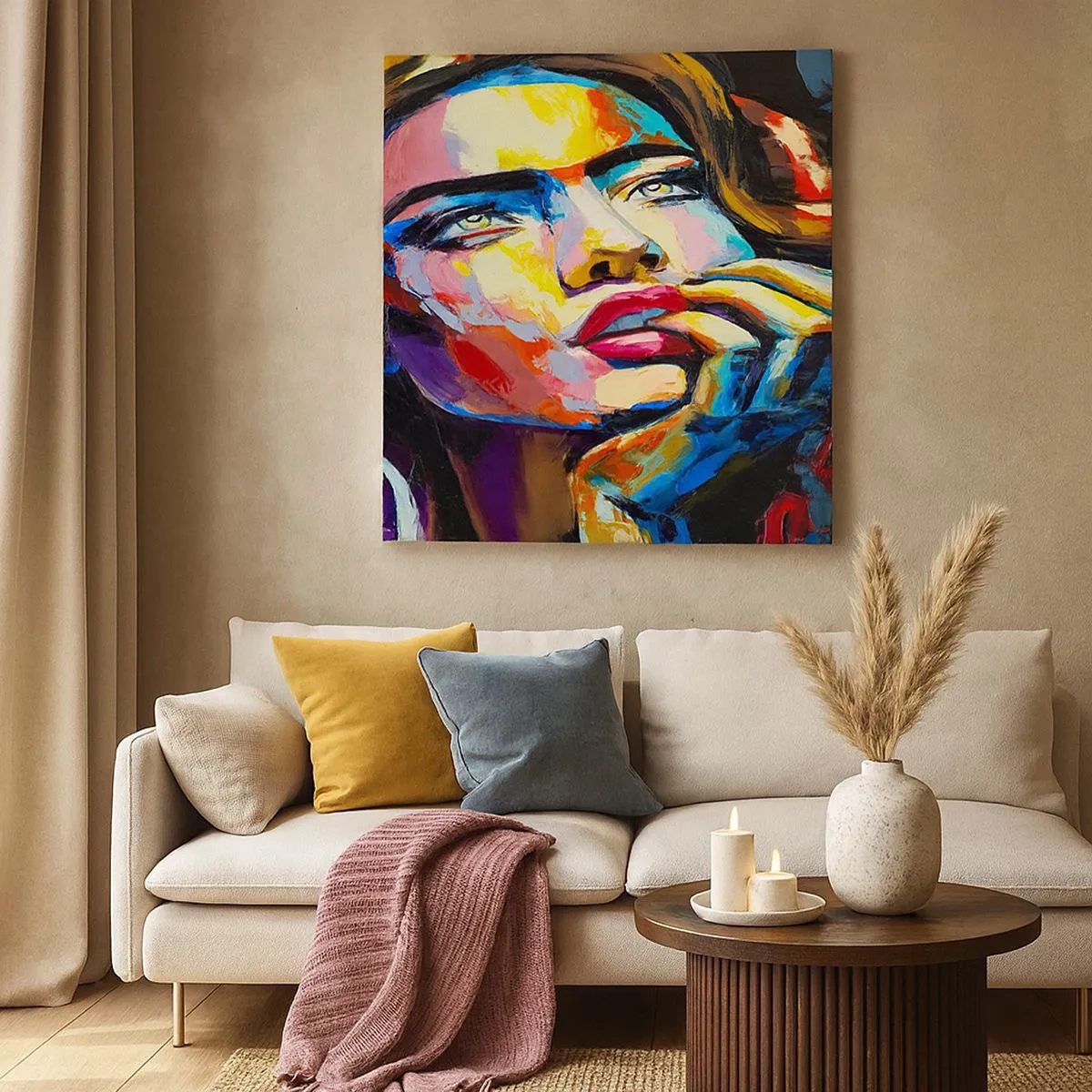 Schilderen op canvas - Dromen vliegen in de lucht als vogels - 30x30 cm