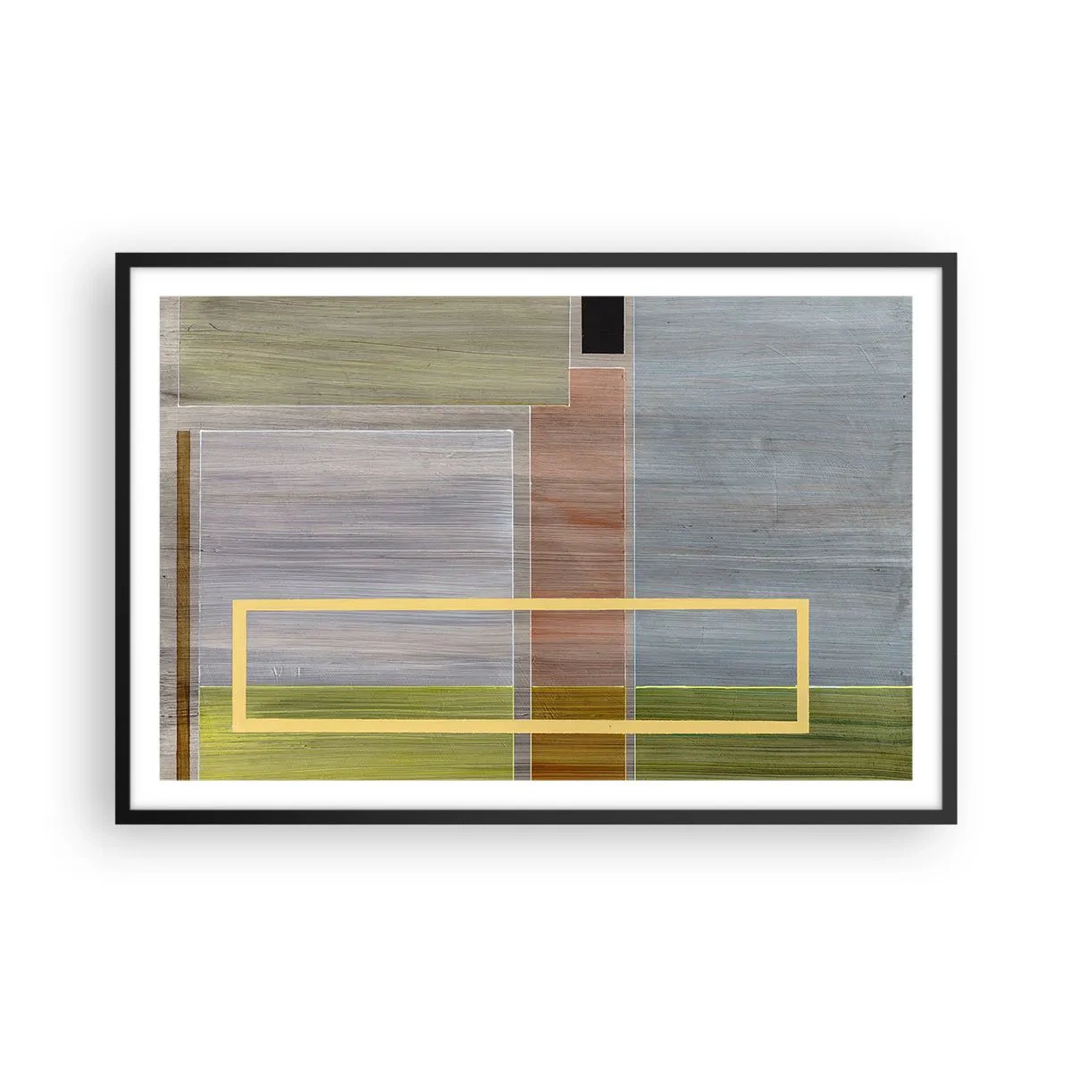Poster in een zwarte lijst - Eenvoudig en rustig - 91x61 cm