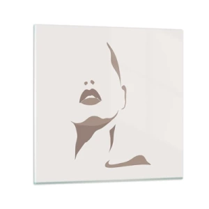 Schilderen op glas - Gemaakt van licht en schaduw - 70x70 cm