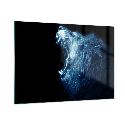 Schilderen op glas - De vurige toorn van de koning - 100x70 cm