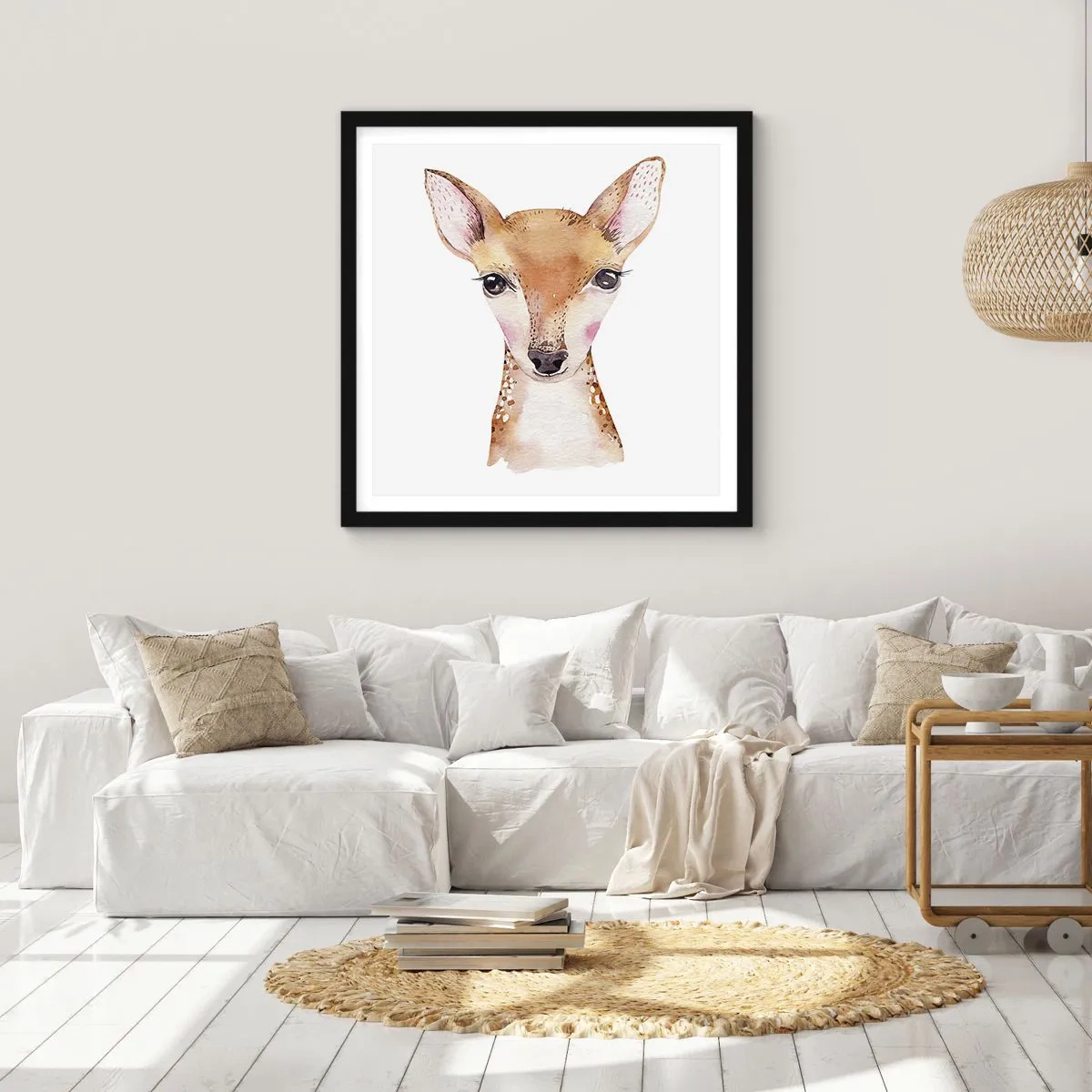 Poster in een zwarte lijst - De aard van onschuld - 40x40 cm