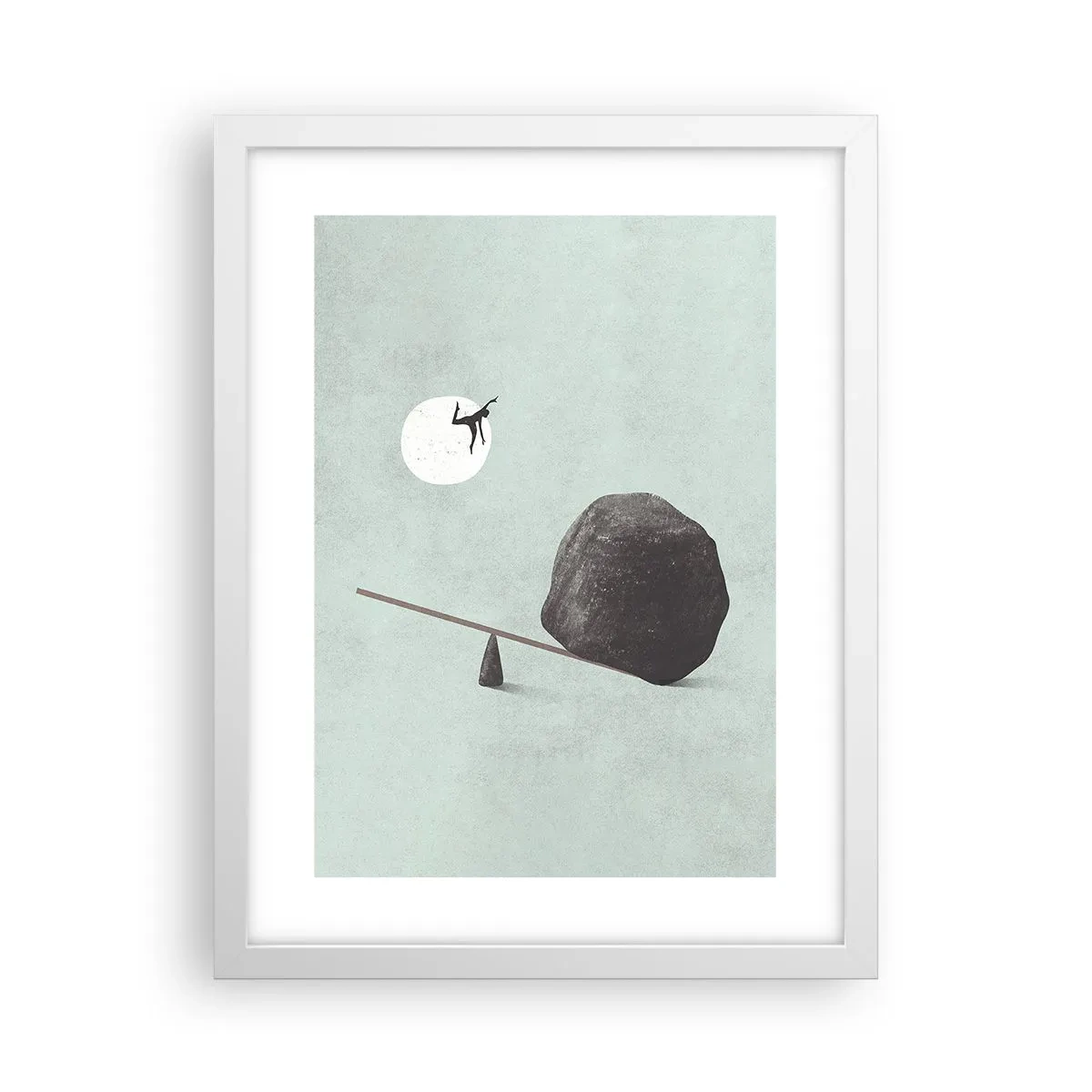 Poster in een witte lijst - Vervulde dromen - 30x40 cm