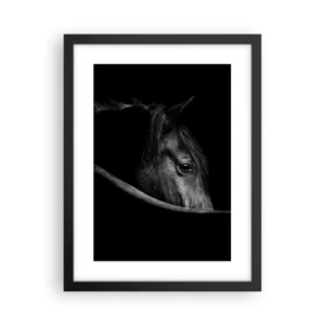 Poster in een zwarte lijst - Zwarte Prins - 30x40 cm
