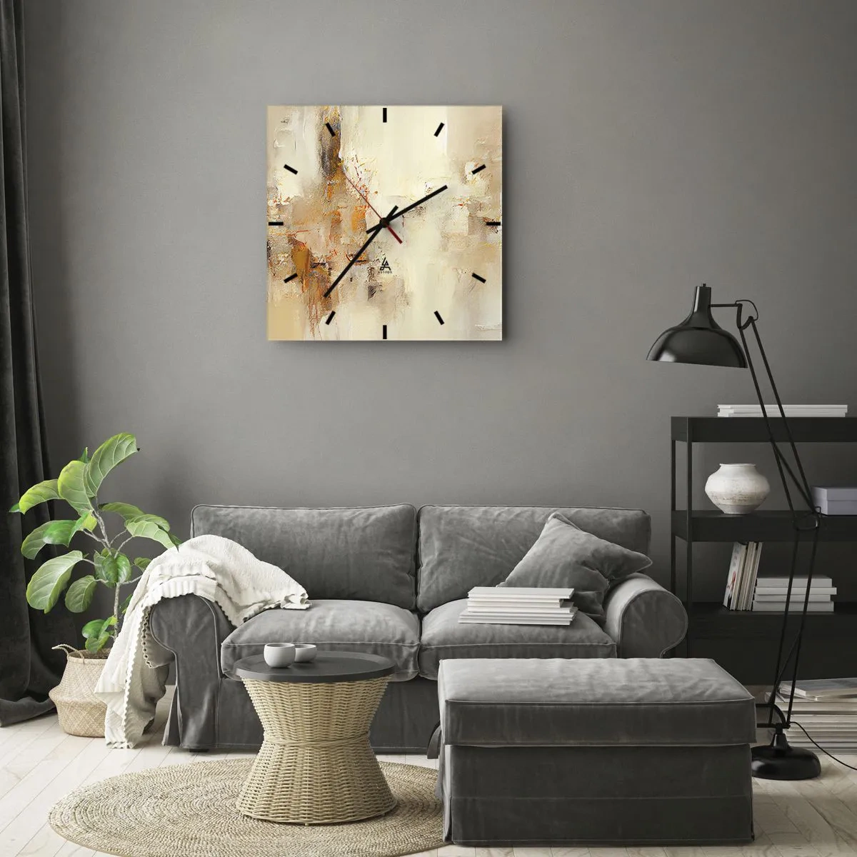 Wandklok - Klok - Ziel van Amber - 30x30 cm