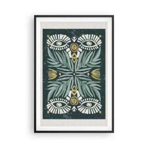 Poster in een zwarte lijst - Als een volksuitsnede - 61x91 cm