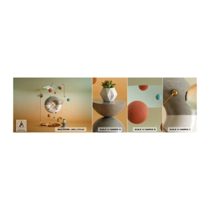 Fotobehang Monster Zelfklevend Deluxe Sticker - Er kan van alles gebeuren - Abstractie, Surrealisme, 3D - 100x30 cm