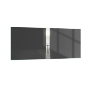 Schilderen op glas - Een stap naar een mooie toekomst - 100x40 cm