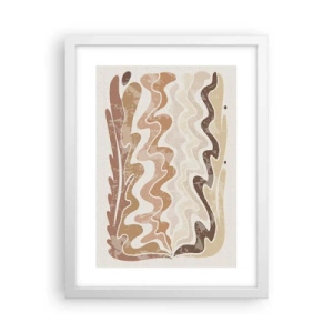 Poster in een witte lijst - Goede energie – goede emoties - 30x40 cm